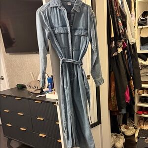 Denim Blue Shirt Dress